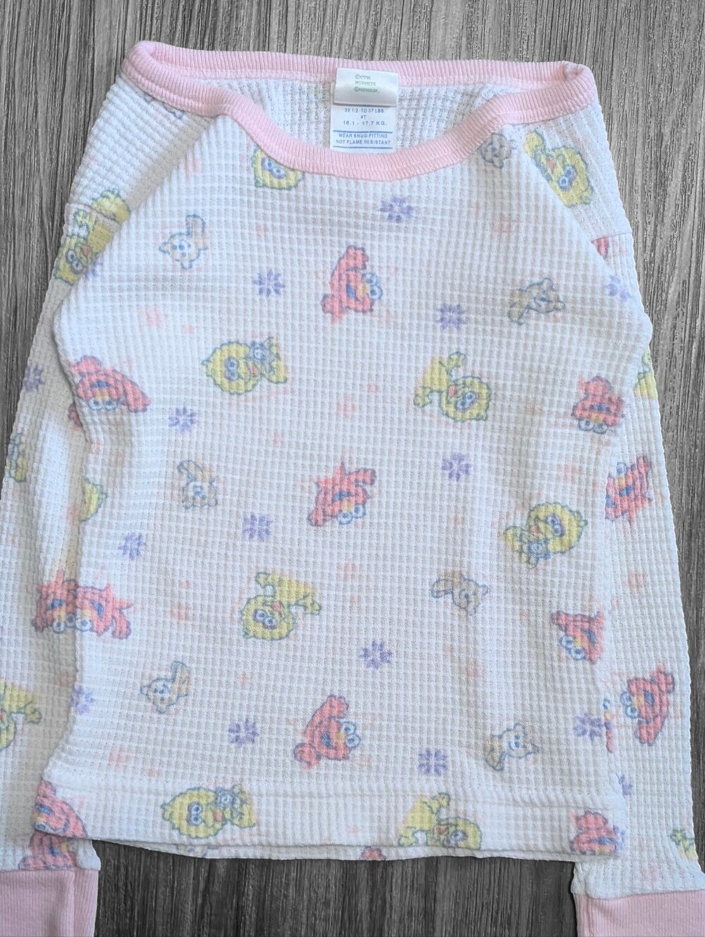 Y2K Sesame Street Kids Pj Top - Picture 3 of 6